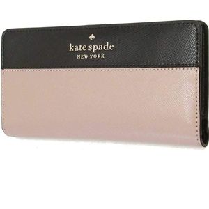 Auth Kate Spade New York staci colorblock large slim bifold wallet